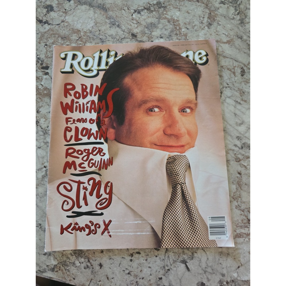 Robin williams February 1991 Rolling Stone Magazine Issue 598 Vintage